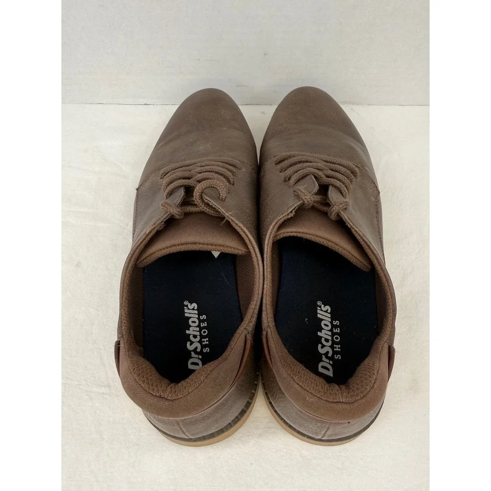 Dr. Scholls Mens Sync Oxford Shoes Brown Lace Up Casual Dress Shoes Size 11M‎
